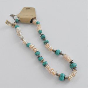 Coldwater Creek Stacked Cultured Pearl Necklace